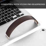 Geekria Plastic Headband Pad Compatible with Beats Studio Pro Headphones, Replacement Band Repair Part (Dark Coffee)