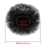Geekria for Creators Furry Windscreen for Lark A1, Compatible with Hollyland Lark A1 Wireless Mic, Mic DeadCat Wind Cover Muff, Fluff Cover Windshield, Wind Noise Reduction (Grey / 4 Pack)