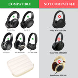 Geekria NOVA Headphones Puffy Pouch Compatible with Bose QC Ultra, JBL Tour One M3, Skullcandy Hesh ANC, Soft Shell Replacement Protective Travel Carrying Bag with Cable Storage (White)