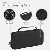 Geekria Hard Shell Travel Case Compatible with Teenage Engineering EP-136, Audio Mixer Carrying Bag (Dark Gray)