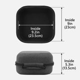 Geekria Shield Headphones Case Compatible with Sennheiser GSP 600, HD 800 S, HD 660s2, Replacement Hard Shell Travel Carrying Bag with Cable Storage (Dark Grey)