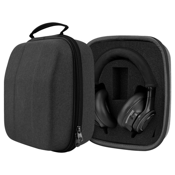 Geekria Shield Headphones Case Compatible with Plantronics BackBeatPRO, BackBeatPRO+, BackBeatGO600, BackBeatGO810, BackBeatPRO2, BackBeatPRO2SE Case, Replacement Travel Carrying Bag (Dark Grey)