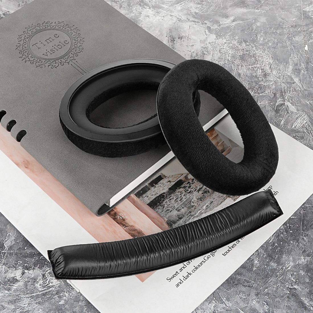 Geekria Ohrpolster Für Sennheiser – Ersatz Für PXC350, HD380, PC350 & Mehr – Memory-Schaum & Kunstleder – Schwarz