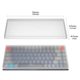 Geekria Keyboard Dust Cover, Keypads Cover for 75% Compact 84 Key Keyboard, Compatible with Keychron K2, Logitech POP Keys Mechanical, Logitech MX Mechanical Mini Keyboard (Frosted Acrylic)