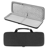 Geekria Keyboard Carrying Case, Compatible with Logitech MX Mechanical Wireless / MK955 / Signature Slim K950 / G413 SE, Hard Shell Travel Bag (Dark Gray)