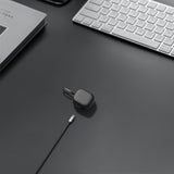 Geekria Silicone Case Cover Compatible with JBL Wave 300TWS True Wireless Earbuds, Protective Earphones Skin Cover with Keychain Hook, Charging Port Accessible, Support Wireless Charging (Black)