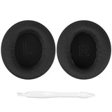 Geekria Comfort Mesh Fabric Replacement Ear Pads for Anker Soundcore Life Q30 Soundcore by Anker Life Q35 Headphones Ear Cushions, Headset Earpads, Ear Cups Cover Repair Parts (Black)