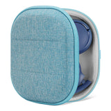 Geekria Shield On-Ear Headphones Case Compatible with JBL Tune 510BT, Tune 660NC, Tune 560BT, Tune 500BT Case, Replacement Hard Shell Travel Carrying Bag with Cable Storage (Light Blue)