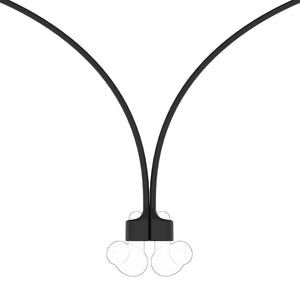 Geekria 2 Pack Earbuds Magnetic Anti-Lost Strap Compatible with Soundcore by Anker Liberty 4 Pro, P40i, Liberty 4 NC Soft Silicone Earphones Lanyard, Headphones Neck Rope Cord (Black)