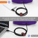 Geekria USB Audio Cable Compatible with JBL CHARGE 6 Speaker, Sound Transmission and Charging, USB-C Replacement Cord, For Computers, Laptops, PC, Tough Nylon Braided, Rugged (4ft/120cm)