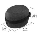 Geekria Shield Headphones Case Compatible with Howard Leight Impact Sport, Walker's Digital Razor PRO, Slim X-TRM, Slim Earmuffs, Replacement Hard Shell Travel Carrying Bag (Dark Grey)