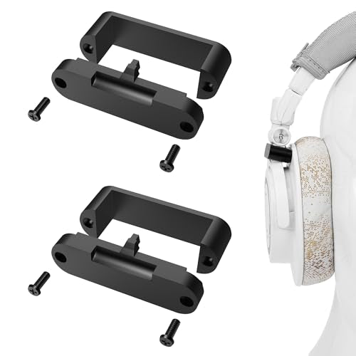 Geekria 1 Pair Metal Headband Hinge Fix Kit Compatible with Audio-Technica ATH-M50x, M50xBT, M50xGM, M50xBB, M50xPB, M50xWH Headphones Replacement, Headset Repair parts (Black)