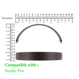 Geekria Plastic Headband Pad Compatible with Beats Studio Pro Headphones, Replacement Band Repair Part (Dark Coffee)