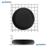 Geekria QuickFit Replacement Ear Pads for Skullcandy Grind Bluetooth Wireless Headphones Ear Cushions, Repair Parts (Black)