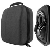 Geekria Shield Case for Large-Sized Over-Ear Headphones, Replacement Protective Hard Shell Travel Carrying Bag with Cable Storage, Compatible with Sennheiser HD660s 2, HD599, AKG K371 (Dark Grey)