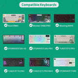 Geekria Keyboard Hard Shell Case, Compatible with Wooting 80HE, Kisnt KN85, Womier SK80 PRO, EPOMAKER G84 HE/G84 PRO/TH85, YUNZII RT75 PRO/B75 PRO MAX Travel Carrying Bag (Dark Gray)