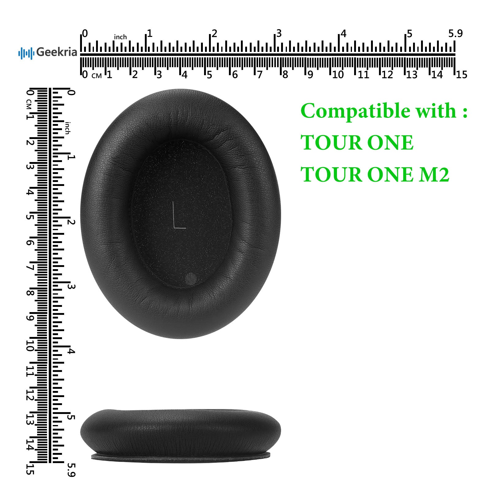 Geekria QuickFit Replacement Ear Pads Compatible with JBL TOUR ONE/TOU