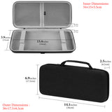 Geekria 75% 84-Key Gaming Keyboard Case, Hard Shell Travel Carrying Bag, Compatible with Keychron K2 / K2 HE, Logitech POP Keys / MX Mechanical Mini, Aula F75 Pro / F75 75% (Extra Space)