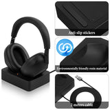 Geekria Headphones Charging Stand, Compatible with Sony WH-1000XM6 / 1000XM5, 3D Printed Resin Magnetic Dock, Gaming Headset Base (Black)