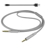 Geekria Audio Cable with Mic Compatible with JBL Tune 770NC 700BT, Live 770NC 660NC Headphones Cable, 2.5mm to 3.5mm Replacement Stereo Cord with Inline Microphone and Volume Control (4 ft/1.2 m)