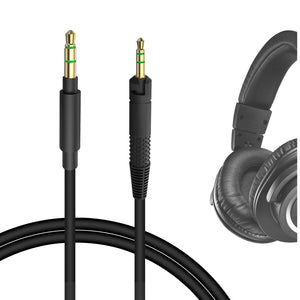 Geekria Audio Cable Compatible with ATH ATH-M70x/M60x/M50x /M40x, M50xrd M50xwh Headphones, 2.5mm Aux Replacement Stereo Cord (4 ft/1.2 m)
