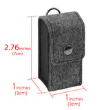 Geekria Felt Case Cover Compatible with Skullcandy Dime 3/2, Sony WF-C510 True Wireless Earbuds, Earphones Skin Cover, Protective Carrying Case with Keychain Hook, Portable, Shockproof