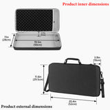 Geekria Audio Interface Carrying Case, Compatible with Akai Professional MPC Live III, EVA Hard Shell Portable Travel Bag (Dark Gray)