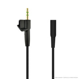Geekria 2.5 mm Male to 3.5 mm Female Cable Compatible with Bose AE2, AE2i / Short Stereo Headset Audio Adapter Cord (Black 1ft)