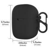 Geekria for Creators Microphone Case Cover Compatible with JBL Quantum Stream Wireless, Mic Silicone Protective Case Skin, Soft Microphone Travel Charging Case Sleeve (Black)