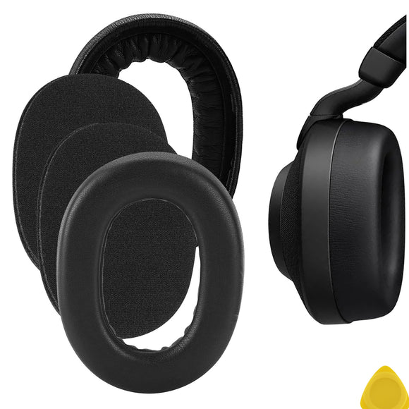 Geekria QuickFit Replacement Ear Pads for Jabra Elite 85 H Headphones Ear Cushions, Headset Earpads, Ear Cups Cover Repair Parts (Black)