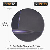 GEEKRIA 2 Pairs Medium Flex Fabric Washable Headphone Covers