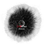 Geekria for Creators Furry Windscreen Compatible with DJI Mic, Mic DeadCat Wind Cover Muff, Windbuster, Windjammer, Fluff Cover Windshield (Grey / 2 Pack)