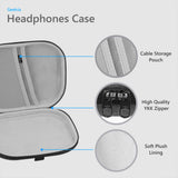 Geekria Shield Headphones Case Compatible with Sony WH-CH520/CH510, JBL Tune 510BT, AKG Y50BT and More, Replacement Hard Shell Travel Carrying Bag with Cable Storage (Dark Grey)