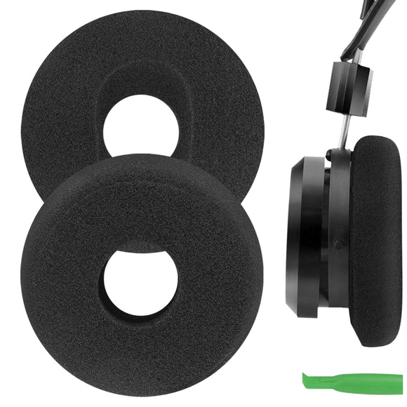 Geekria Comfort Foam Replacement Ear Pads for GRADO PS1000, GS1000i, RS1i, RS2i, SR325IS, GW100x Headphones Ear Cushions, Headset Earpads, Ear Cups Cover Repair Parts (Black)