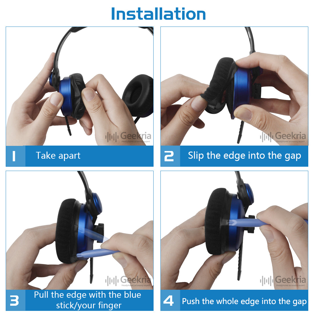 Okuli Coussinets D’Oreille De Rechange Pour Casque Sennheiser HD25, HD25-II, HD25-SP – Mousse Noire, Installation Facile