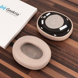 Geekria QuicFit Replacement Ear Pads for Edifier W860NB Pro Headphones (Not Compatible with Edifier W860NB Gen1), Repair Parts (Light Brown)