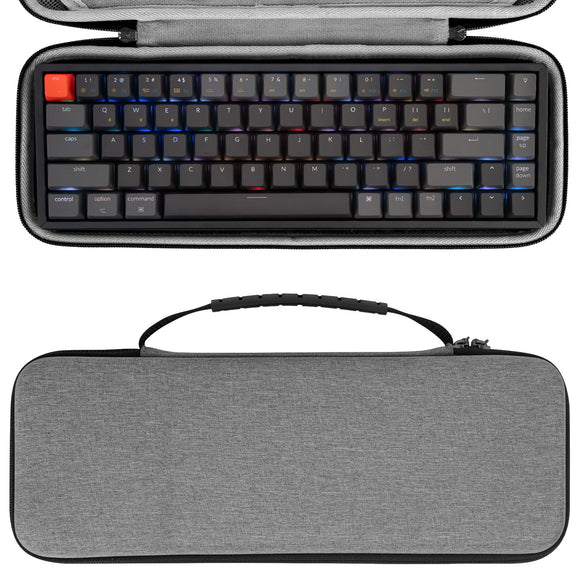 Geekria 65% Compact Keyboard Case, Hard Shell Travel Carrying Bag for 68 Keys Compact Keyboard, Compatible with RK Royal KLUDGE RK68, Keychron K6, Keychron K6 Pro, Keychron k7, Keychron k7 Pro