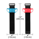 Geekria Wrist Bands Compatible with Just Dance 2024 2023 2022 and Zumba Burn It Up Compatible with Nintendo Switch Controller Game, Adjustable Elastic Strap for Joy-Cons Controller (2 Pack)