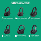 Geekria Audio Cloth Braided Cable Compatible with Sony WH-1000XM6/1000XM5/1000XM4, WH-CH720N, MDR-1000X Headphones, 3.5mm Replacement Stereo Cord (4 ft / 1.2 m)