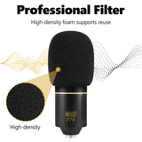 Geekria for Creators Foam Windscreen Compatible with MXL 770x, MXL 990, MXL 990s, MXL 990xl Microphone Antipop Foam Cover, Mic Wind Cover, Sponge Foam Filter (Black / 2 Pack)