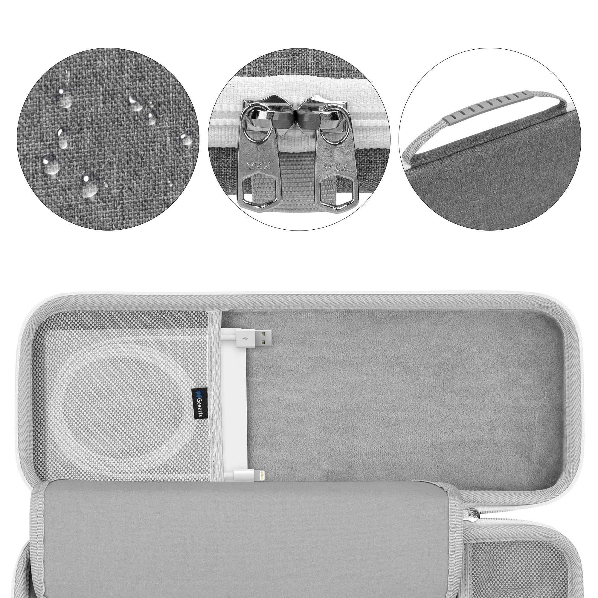 Geekria Keyboard Carrying Case, Hard Shell Protective Travel