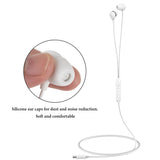 Geekria Sleeping Headphones for Side Sleepers, USB-C Wired Soft Silicone In-Ear Earbuds with Mic & Volume Control, Noise Cancelling Earphones for Sleep, Travel & Meditation (3.9FT)