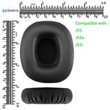 Geekria QuickFit Replacement Ear Pads for JBL J55, J55a, J55i, J56bt Headphones Ear Cushions, Headset Earpads, Ear Cups Cover Repair Parts (Black)
