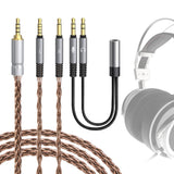 Geekria Apollo Single Crystal Copper Upgrade Cable Compatible with VZR Model One / MKII Gaming Headset, 3.5mm Stereo Replacement Audio Cord, Improved Connector Stability (4.9 ft / 1.5 m)