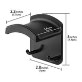 Geekria Gaming Headset Headphone Hook Holder, Headphone Wall Mount Headset Holder, Headsets Hanger Compatible with Bose, SONY, Sennheiser, ATH, AKG, JBL, Beats (Black)