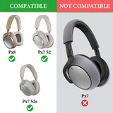 Geekria Headband Pad Compatible with Bowers & Wilkins Px8/Px7S3/Px7S2/Px7 S2e (Not Compatible with Px7) Headphones, Replacement Band Repair Part (White)