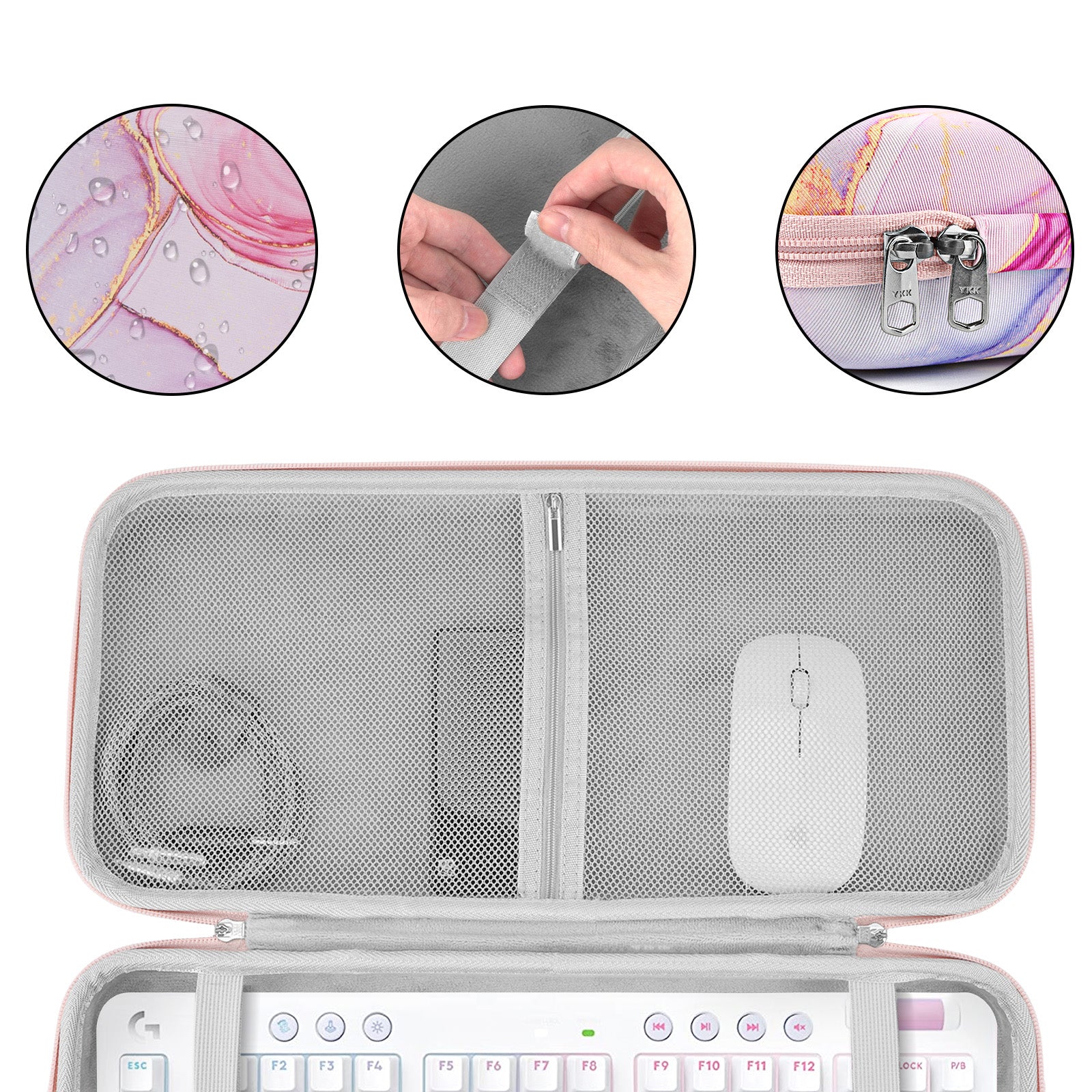 Geekria Custodia Rigida Per Cuffie Sony WH-CH710N, WHXB900N, WH-CH700N