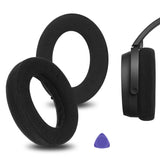 Geekria Comfort Velour Replacement Ear Pads for Sennheiser HD490 Pro, HD490ProPlus Headphones Ear Cushions, Repair Parts (Black)