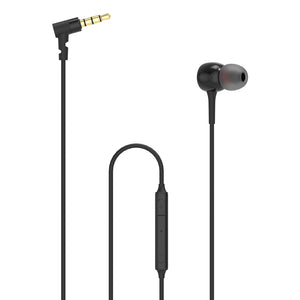 Geekria Wired Stereo to Mono In-Ear Single Earbud with Mic, One Ear Headphone with Microphone, 3.5mm Headphone Jack Compatible with Android Devices (Black)