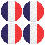 Geekria 2 Pairs Flex Fabric Headphone Covers (Product Safety Certified), Washable & Stretchable Sanitary Protectors, Compatible with Over-Ear Headsets, Sweat-Resistant (M / French Flag)
